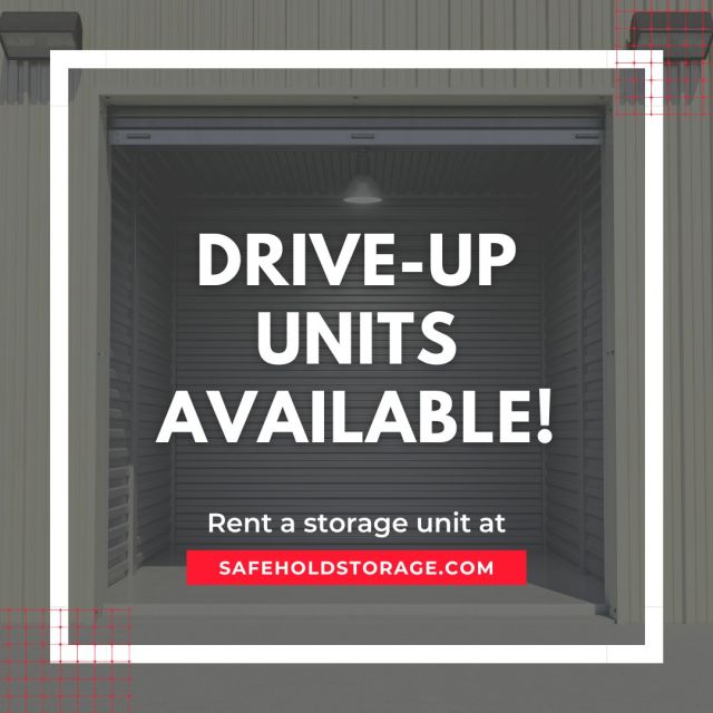 🚗 Say goodbye to lugging heavy items up and down the stairs, and hello to hassle-free storage! Our drive-up units are designed to make your storage experience as smooth and efficient as possible. With easy access right from your car, you can load and unload your items with ease, no matter the weather.
✨ Interested in renting a self storage unit? Start and Finish the process right from our website (LINK IN BIO). 
#selfstorage #driveupstorage #storagesolutions #rentalspace #storagespace #safeholdstorage #sacramento